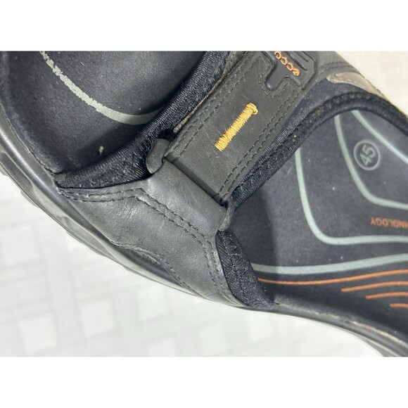 Ecco Receptor Sandals Gray Black Leather Hiking Walking Sz. US 11-11.5 Men EU 45 main image 12